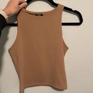 Express body contouring tank in tan